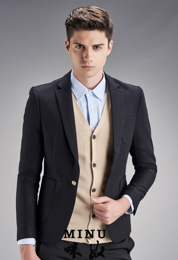 帥氣一粒扣西裝